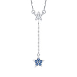 10K White Gold~Blue and White Diamond
