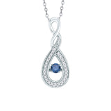 10K White Gold~Blue and White Diamond