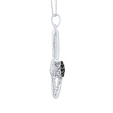 10K White Gold~Black and White Diamond