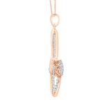 10K Rose Gold~White Diamond