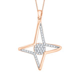 10K Rose Gold~White Diamond