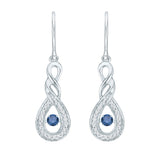 10K White Gold~Blue and White Diamond