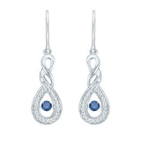 10K White Gold~Blue and White Diamond