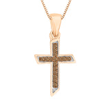 10K Rose Gold~Brown Diamond
