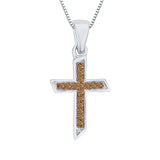 10K White Gold~Brown Diamond