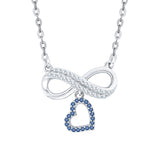 10K White Gold~Blue and White Diamond