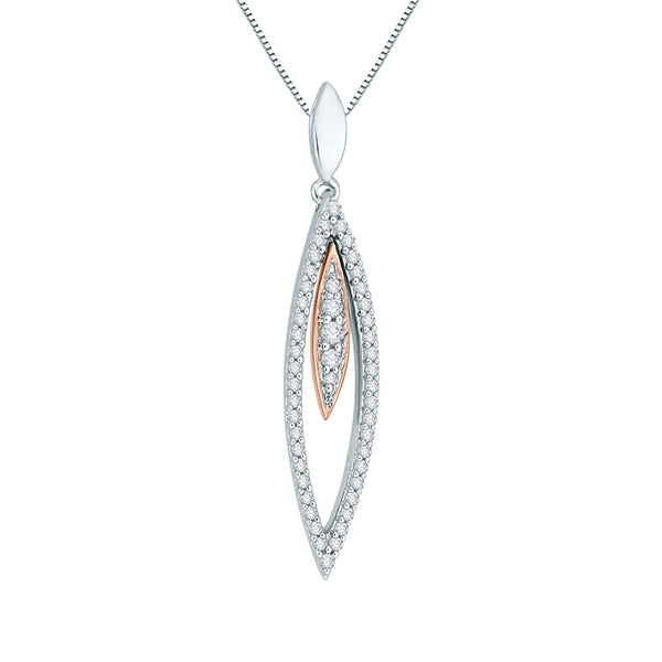 10K White Gold, 10K White and Rose Gold
