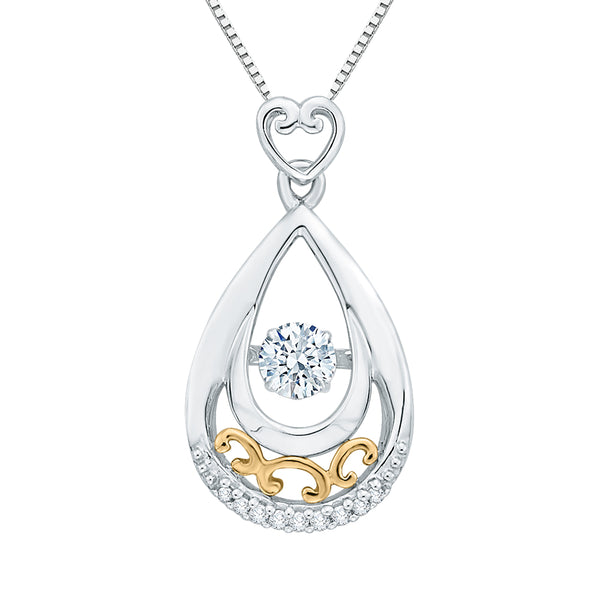 10K White and Yellow Gold~White Diamond