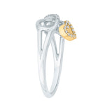 10K White and Yellow Gold~White Diamond