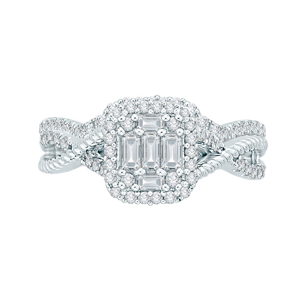 14K White Gold~GH | I1-I2