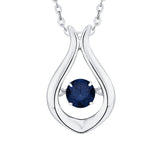 10K White Gold~Blue Sapphire