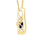 10K Yellow Gold~Blue Sapphire