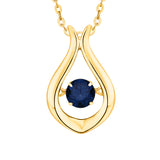 10K Yellow Gold~Blue Sapphire