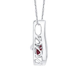10K White Gold~Ruby