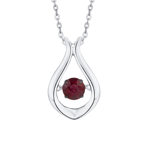 10K White Gold~Ruby