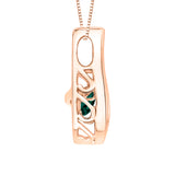 10K Rose Gold~Emerald