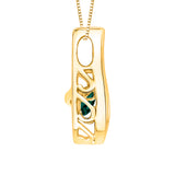 10K Yellow Gold~Emerald
