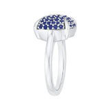 14K White Gold~Blue Sapphire 