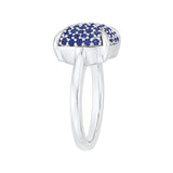 14K White Gold~Blue Sapphire 