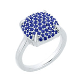 14K White Gold~Blue Sapphire 