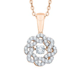 14K Rose Gold~White Diamond