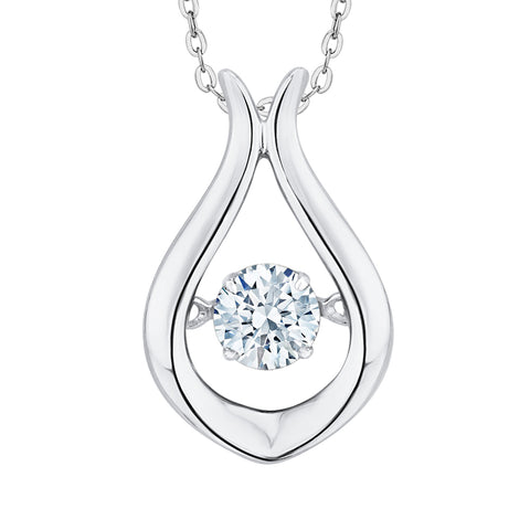 KATARINA Diamond Fashion Pendant Necklace (1/4 cttw)