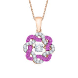14K Rose Gold~Pink Sapphire