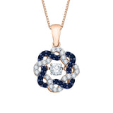 14K Rose Gold~Blue Sapphire