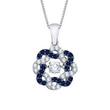 14K White Gold~Blue Sapphire