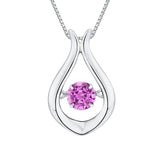 10K White Gold~Pink Sapphire