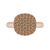 14K Rose Gold~Brown Diamond