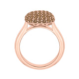 14K Rose Gold~Brown Diamond