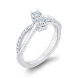 14K White Gold~GH | I1