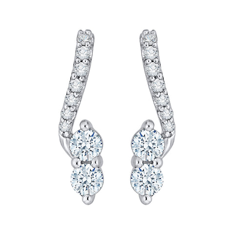 KATARINA Diamond Fashion Earrings (1/2 cttw)