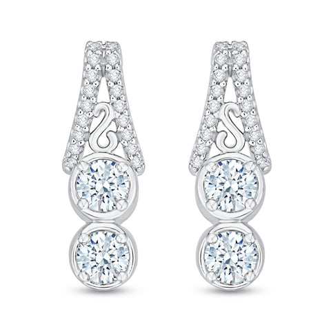 KATARINA Diamond Fashion Earrings (3/4 cttw)
