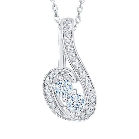 KATARINA Diamond Fashion Pendant Necklace (3/8 cttw)