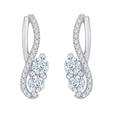 KATARINA Diamond Fashion Earrings (3/4 cttw)