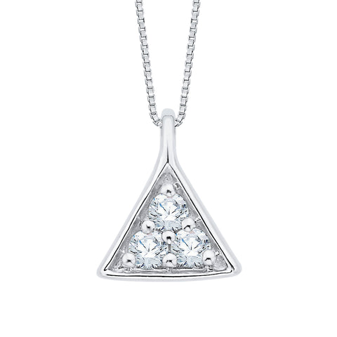 KATARINA Diamond Fashion Pendant Necklace (1/20 cttw)