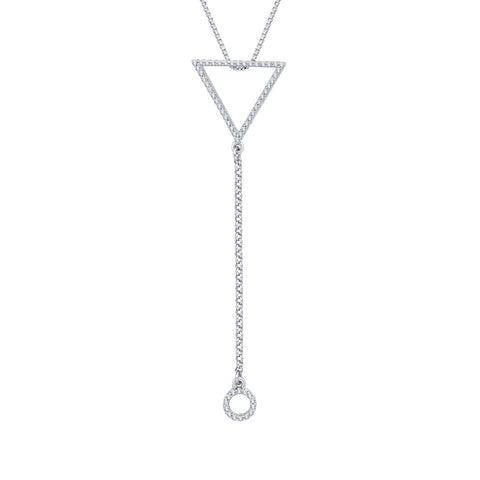 KATARINA Diamond Fashion Pendant Necklace (1/4 cttw)