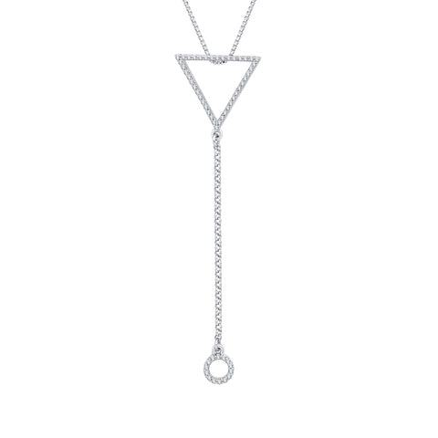 KATARINA Diamond Fashion Pendant Necklace (1/4 cttw)