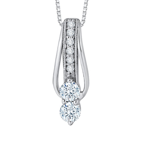 KATARINA Diamond Fashion Pendant Necklace (1/3 cttw GH, I2-I3)