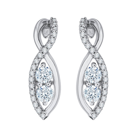 KATARINA Diamond Fashion Earrings (1/2 cttw)