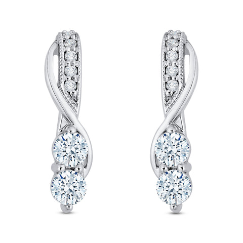 KATARINA Diamond Fashion Earrings (1/2 cttw)