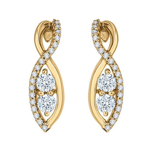 KATARINA Diamond Fashion Earrings (1/2 cttw)