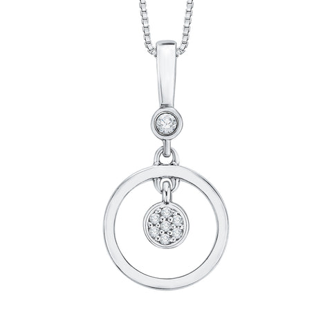 KATARINA Diamond Fashion Pendant Necklace (1/20 cttw GH, I2/I3)