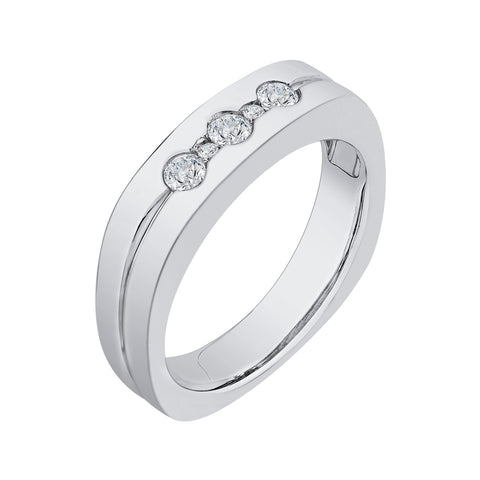KATARINA Diamond Men's Wedding Band (3/8 cttw GH, I2)