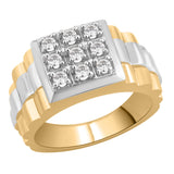 14K White and Yellow Gold