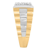 14K White and Yellow Gold