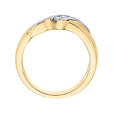 14K White and Yellow Gold