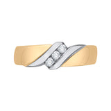 14K White and Yellow Gold